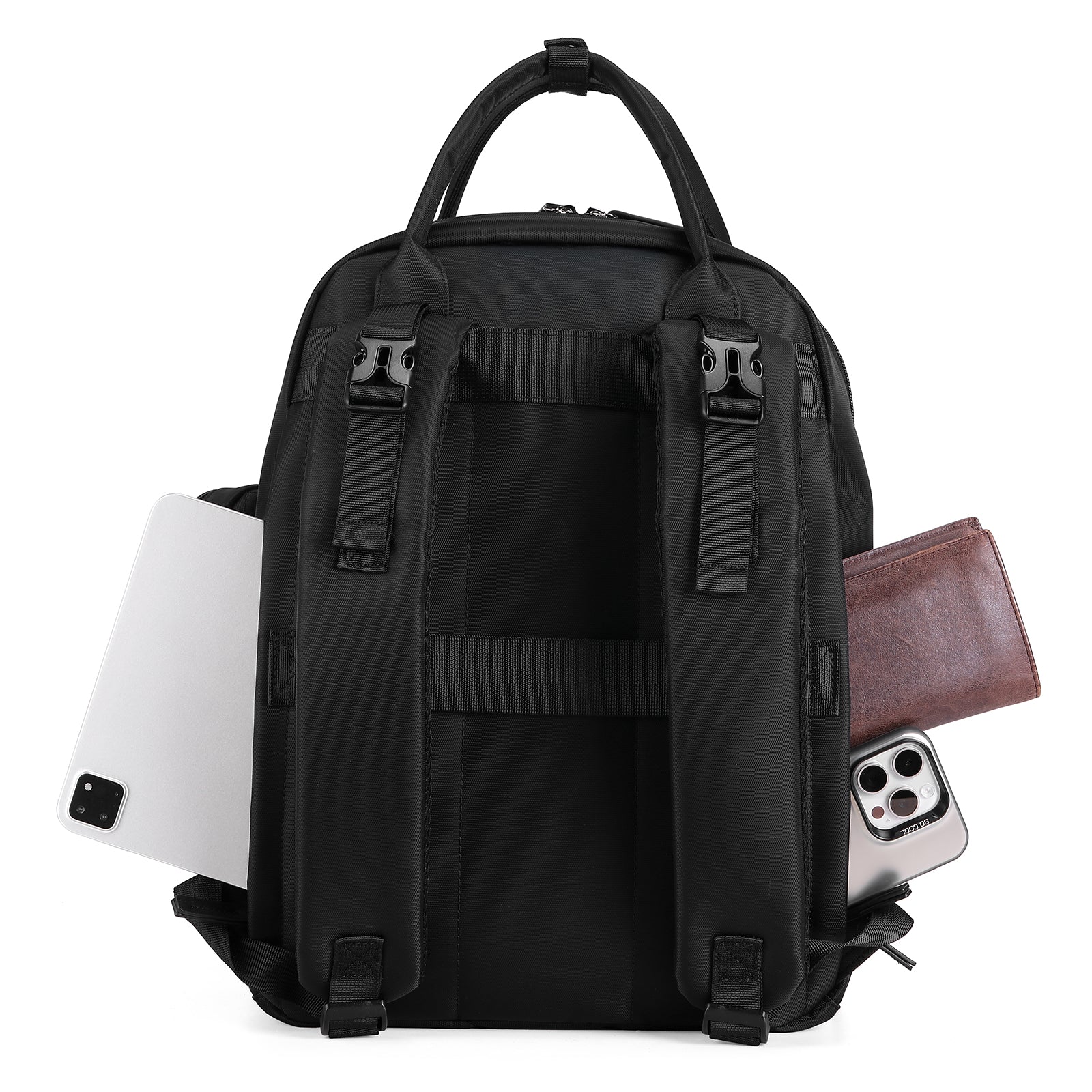Brisby Luiertas premium zwart - incl. buggymontage, verschoonmatje, speenhouder