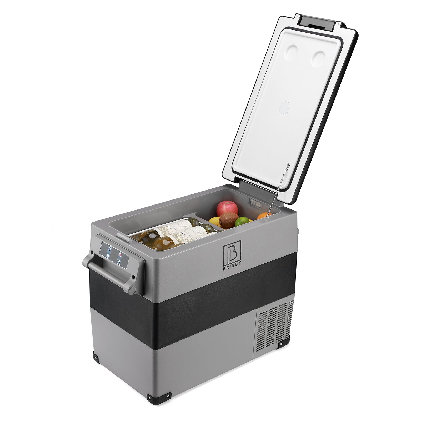 Compressor koelbox 49,5L - Dual zone - koelen en vriezen - 12V en 230V - incl. 2x 1,2L thermosbekers