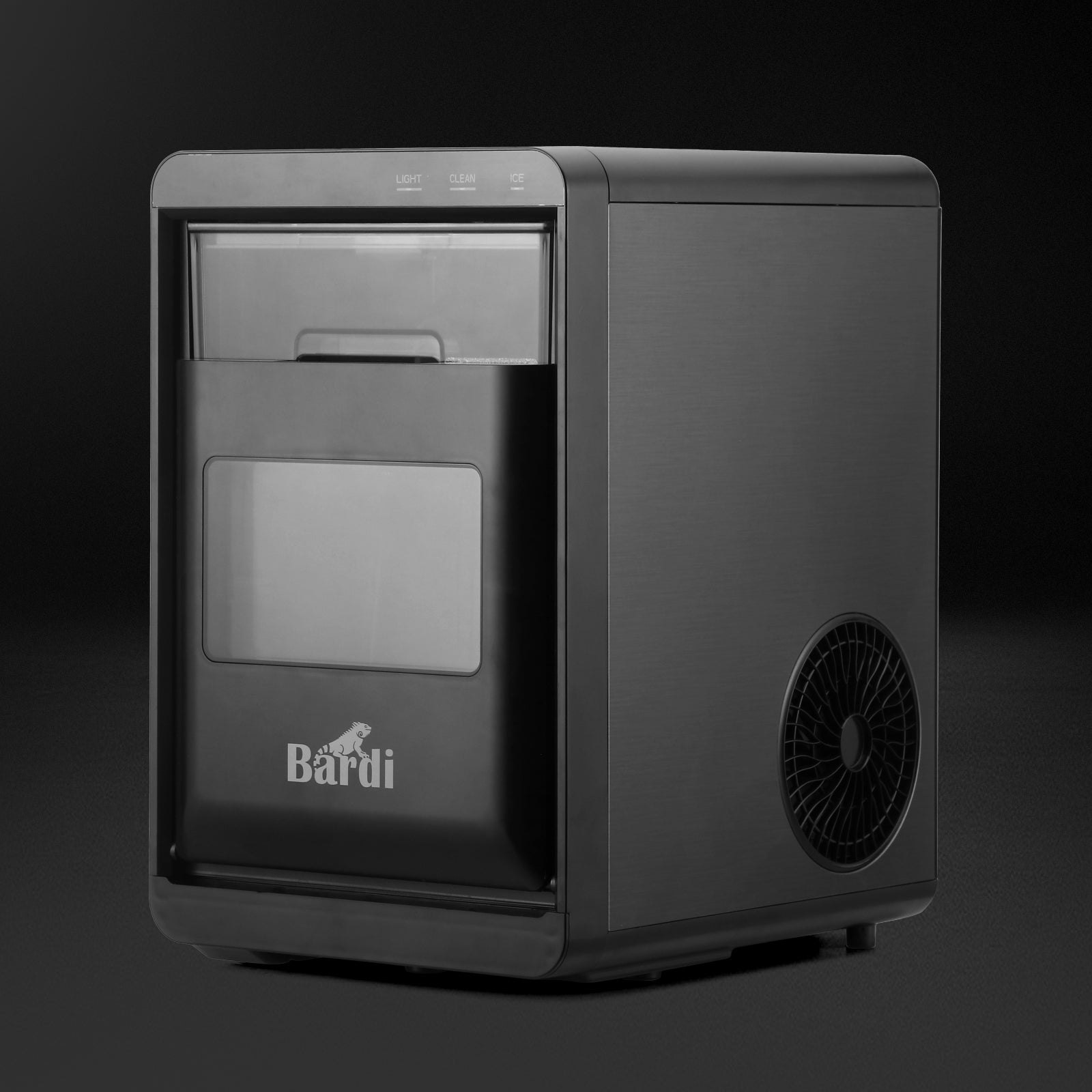 Bardi IJsblokjesmachine 1,8L crushed ice zwart - 20 kg ijs per 24 uur - incl. thermosbeker
