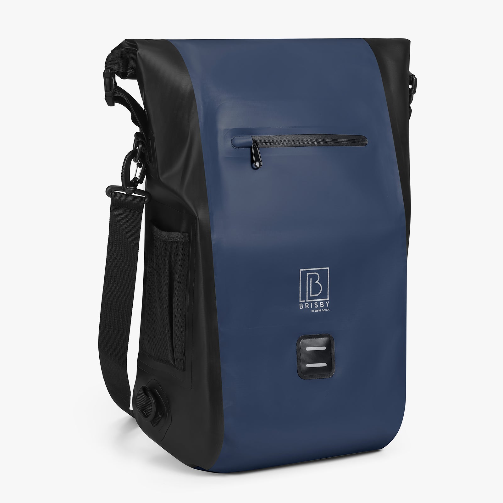 3 in 1 waterproof rolltop bicycle bag set 40-52L blue - reflective - high visibility - bicycle bag - backpack - shoulder bag