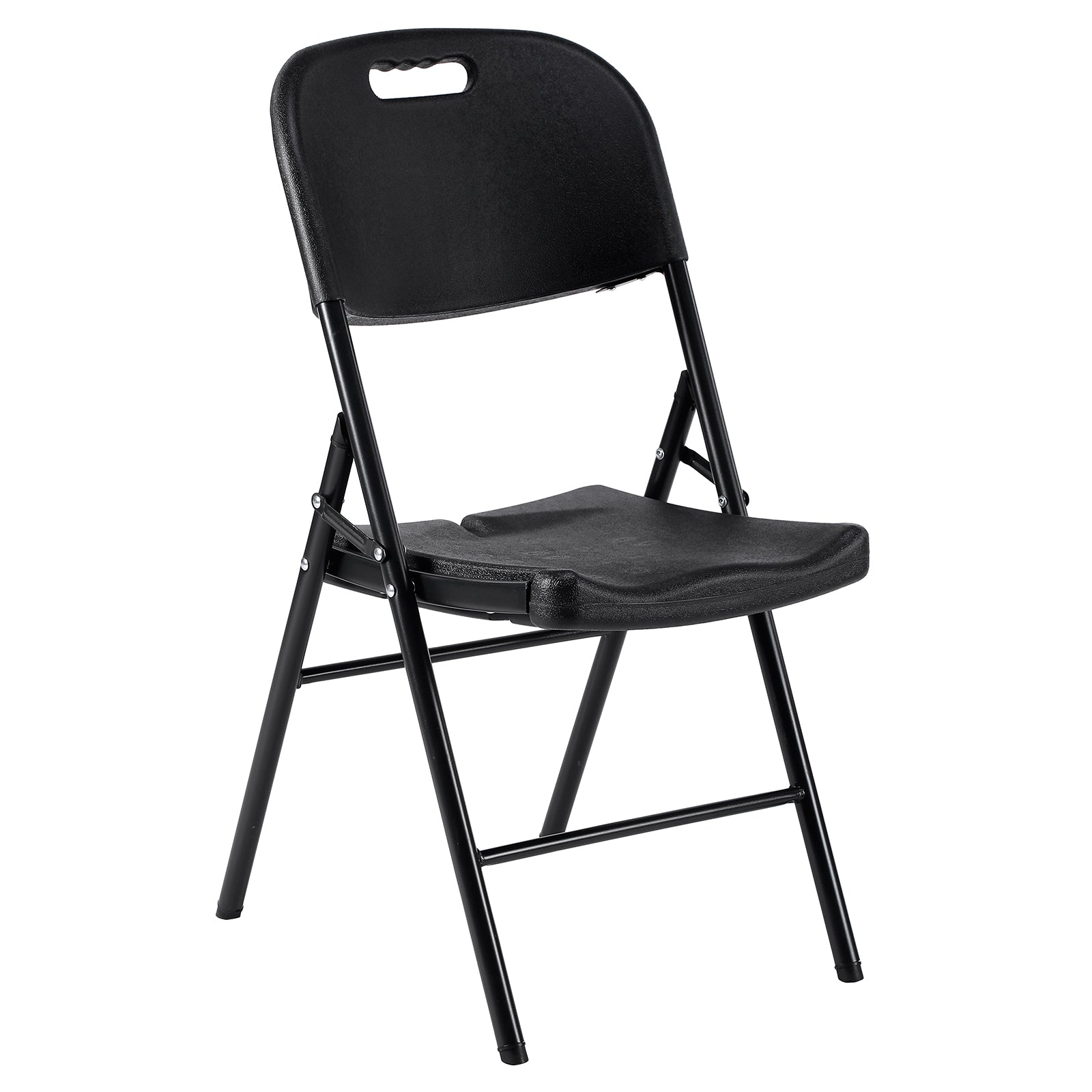 Bardi 8 Piece Folding Chair Set – Heavy Quality Folding Chair Set, Weather Resistant 47 x 54 x 87 cm. – Black