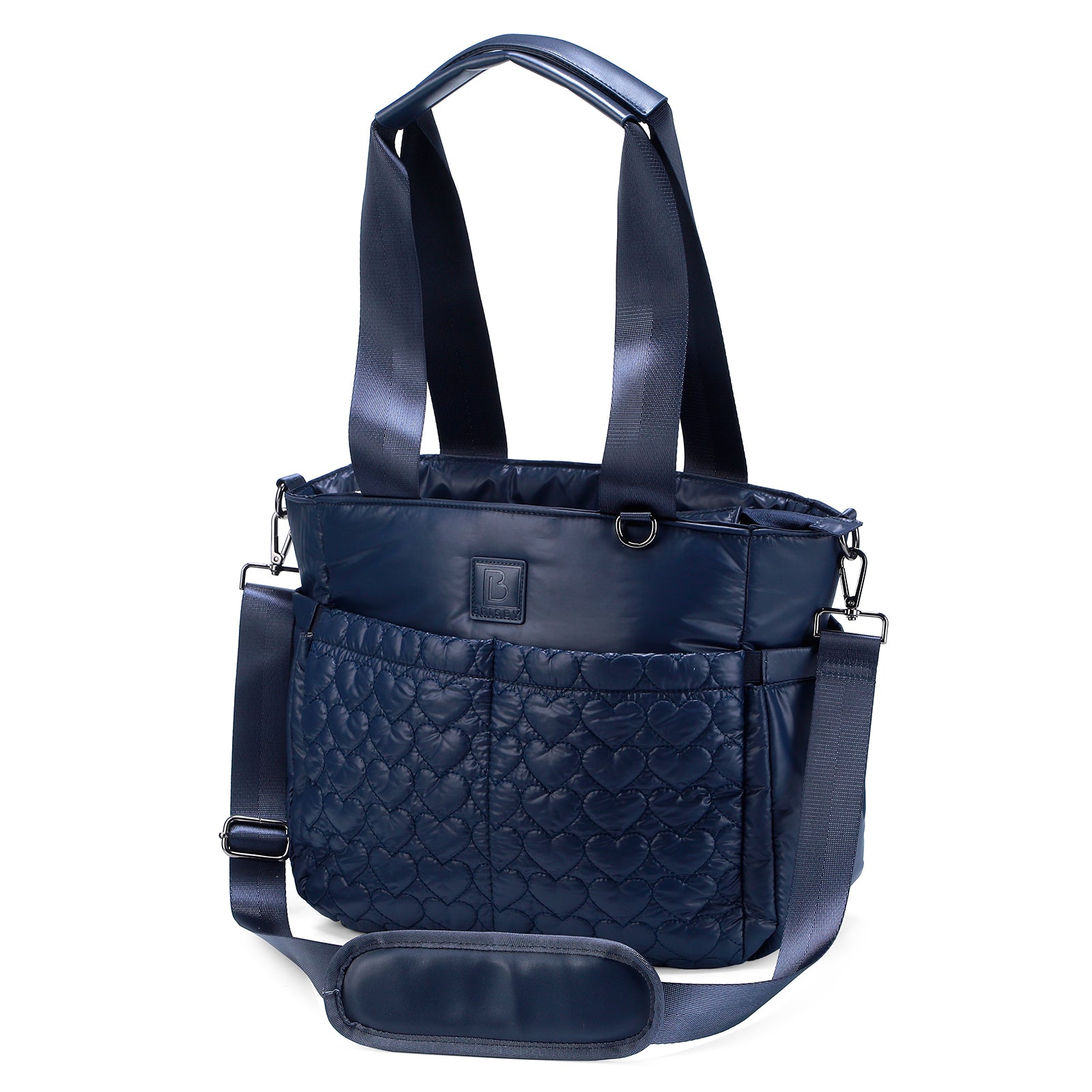 Florence diaper bag 17L blue - shoulder bag, changing bag - hard-wearing - incl. cool bag, changing mat and stroller hooks - nylon