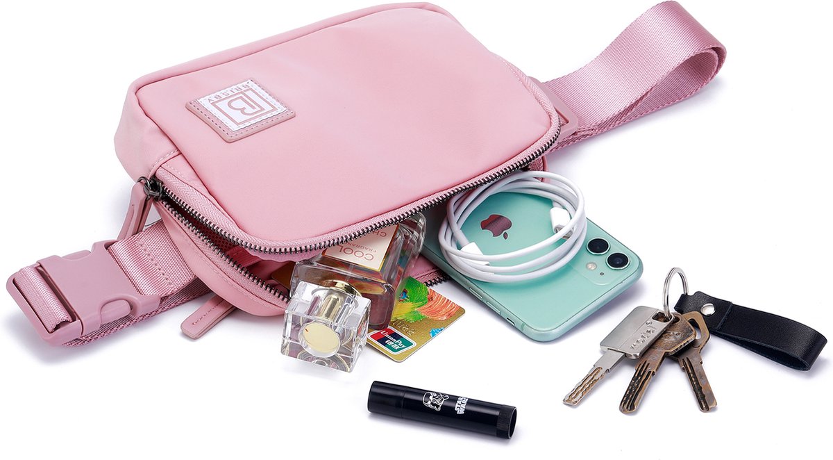 Brisby Heuptas - Waistbag - Buideltasje - Festivaltas -1L - Roze
