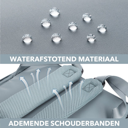Brisby slijtvaste Luiertas – verzorgingstas – met buggymontage - Mist Blue