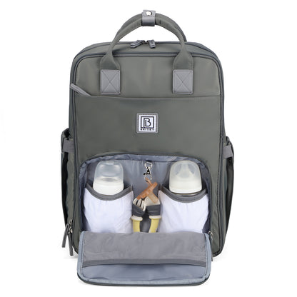 Brisby slijtvaste Luiertas – verzorgingstas – met buggymontage - Mist Green
