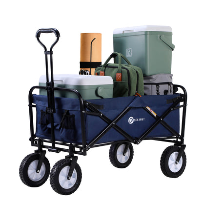 Packaway Bolderkar 70kg donkerblauw - opvouwbaar - wasbaar