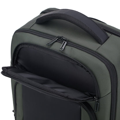 Brisby Rugzak Pro 1 – Laptoprugzak tot 15,7 inch voor Werk, School en Reizen – Waterafstotend – Met Tabletvak, Antidiefstalvak en Trolleysleeve - Groen