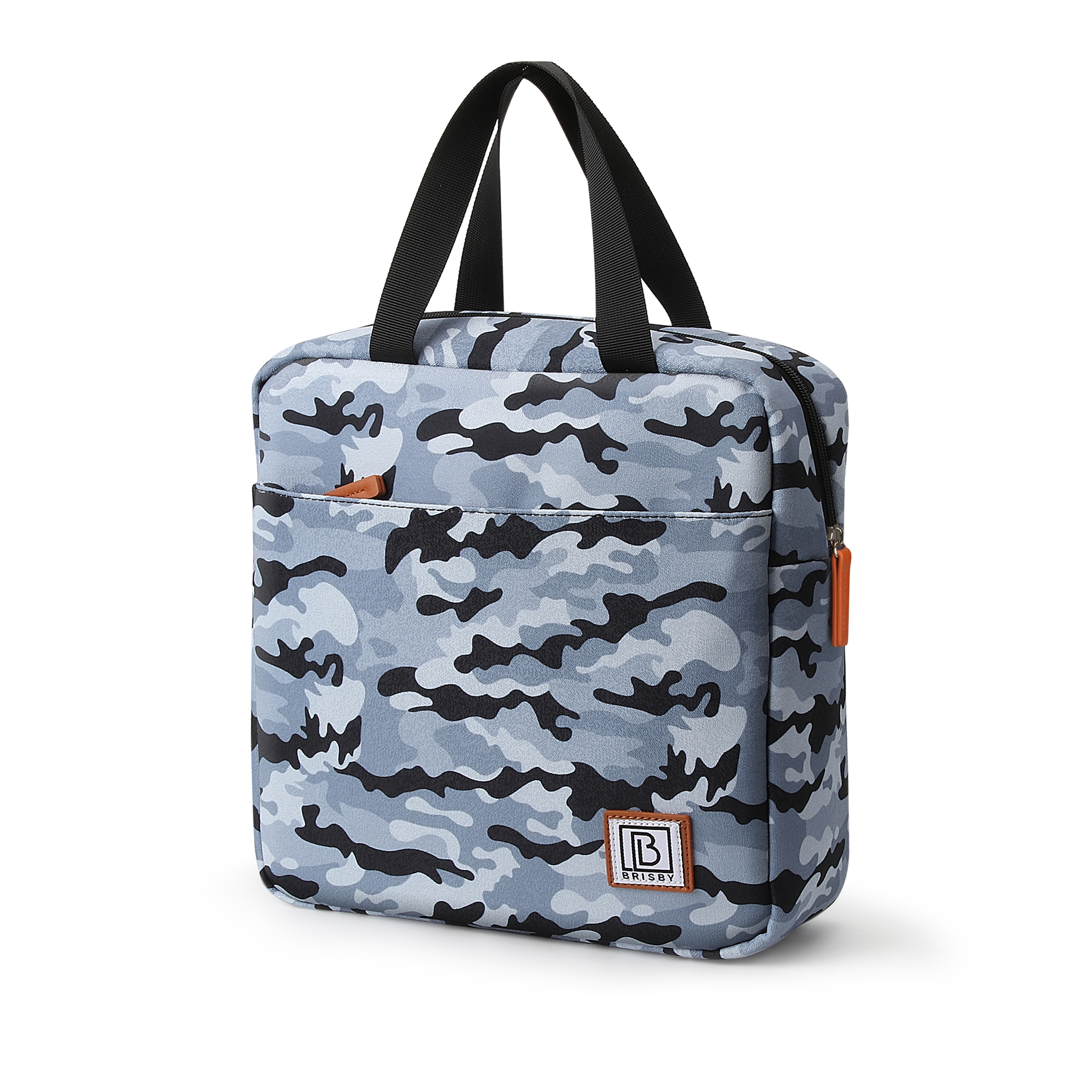 Cooler bag 7L camouflage blue - Lunch bag - 4-layer insulated - 2 free cooling elements - incl. shoulder strap