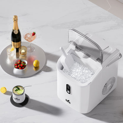 Bardi Nugget IJsblokjesmachine Rond 1,1L wit - 15 kg/24 uur - incl. thermosbeker