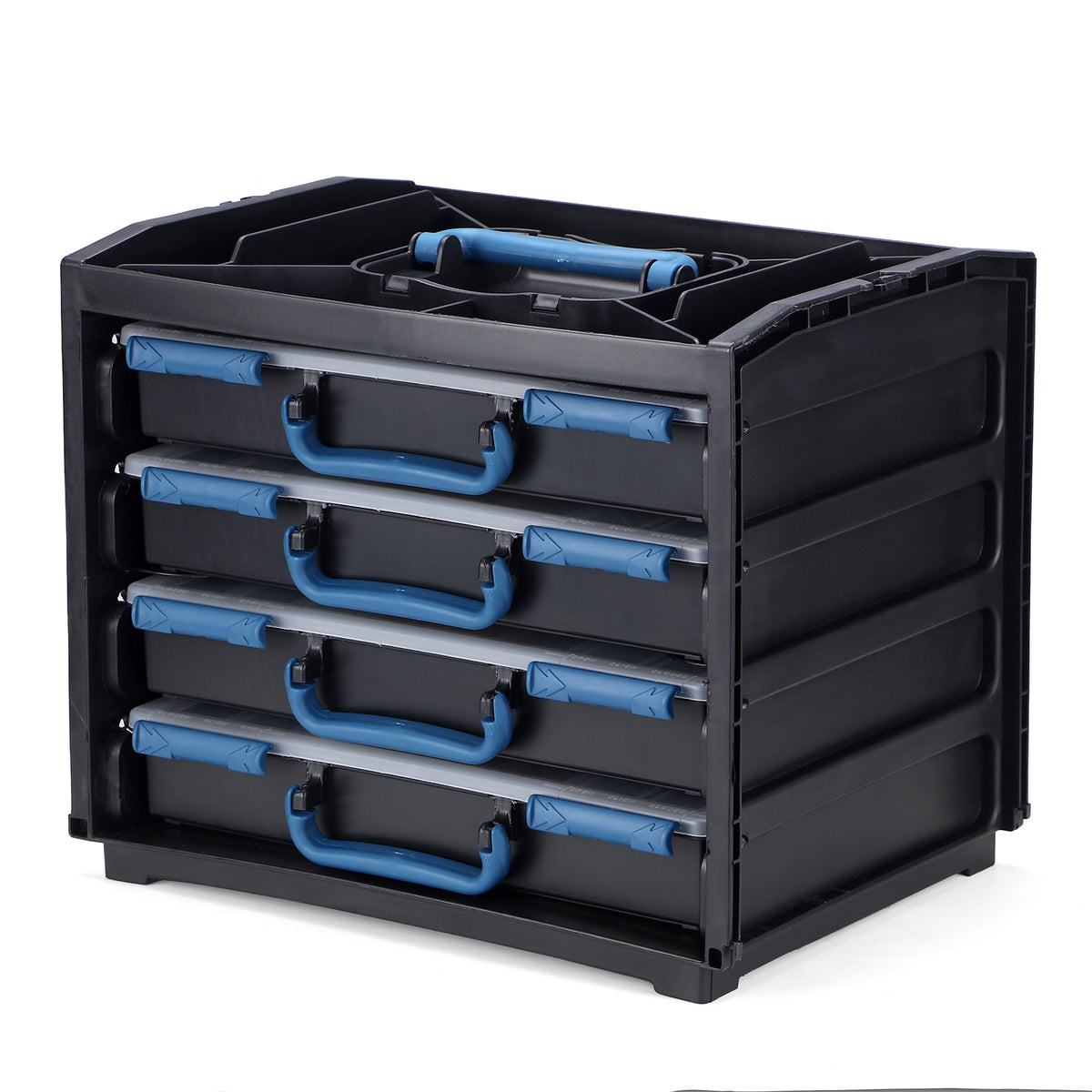 Packaway 5 Delige Draagbare Luxe  Assortimentsdoos, Assortimentskoffer Met 65 Uitneembare bakjes.