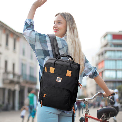 Unisex LTO rugtas zwart - Waterafstotend - laptopvak - geschikt als handbagage - levenslange garantie