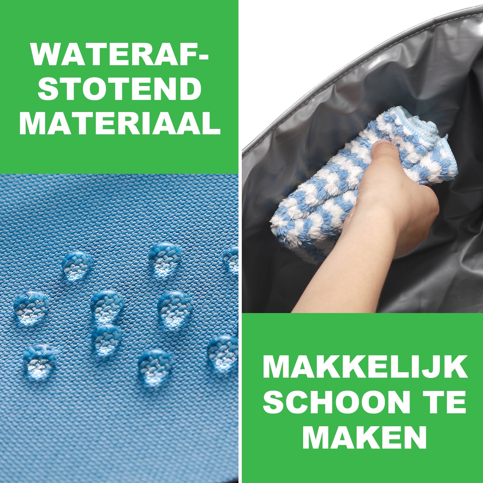 Koeltas 40L zwart/blauw - Lunchtas - 4-laags geïsoleerd - 6 gratis koelelementen - incl. schouderband