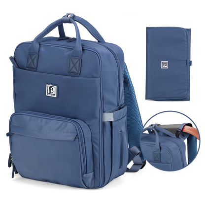 Brisby slijtvaste Luiertas – verzorgingstas – met buggymontage - Nordic Blue