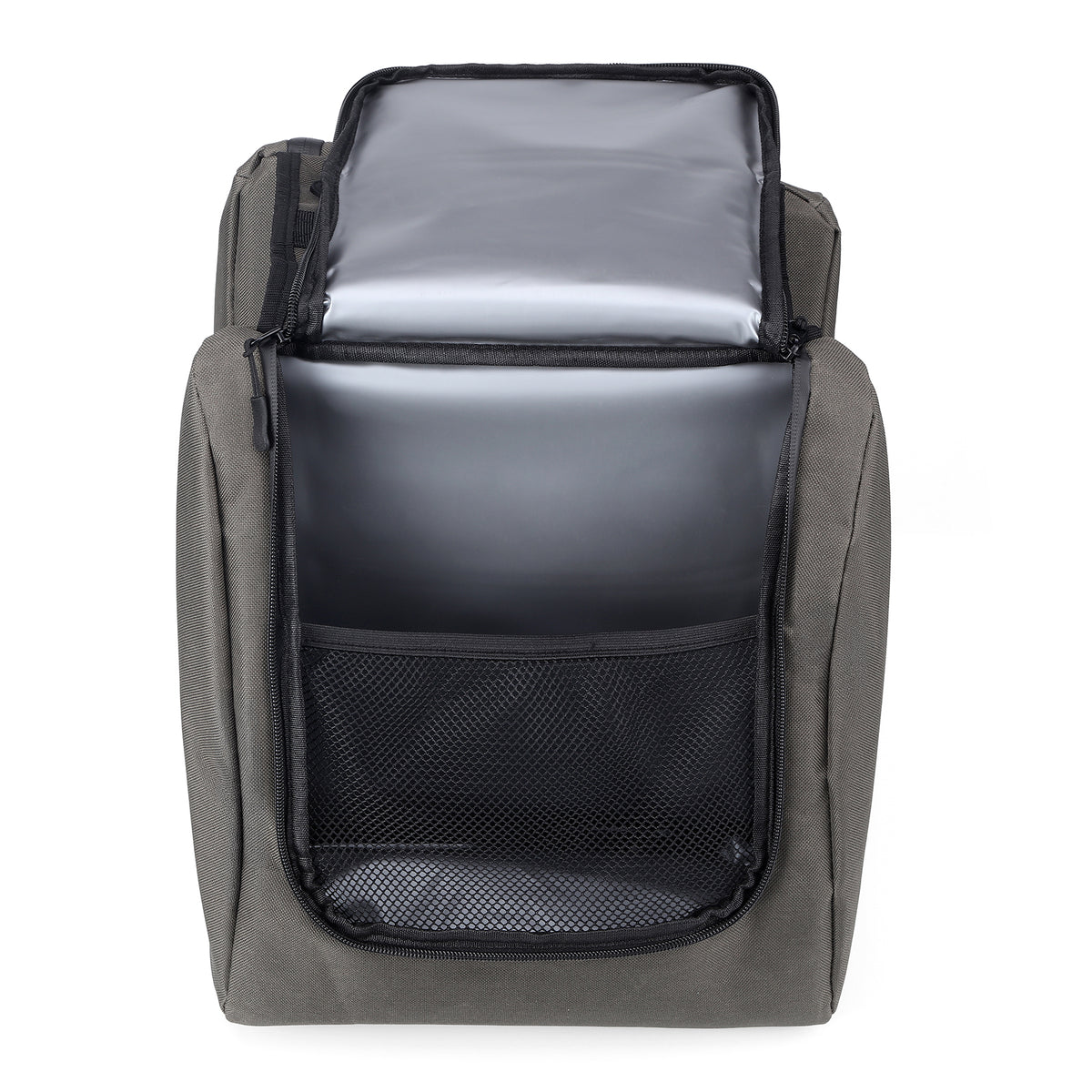 Brisby Dubbele Fietstas 28 Liter – Koeltas en Lunchtas – 4-laags Geïsoleerd – Voor Gewone en Elektrische Fiets – Waterafstotend met Waterdichte Ritsen – Misty Green