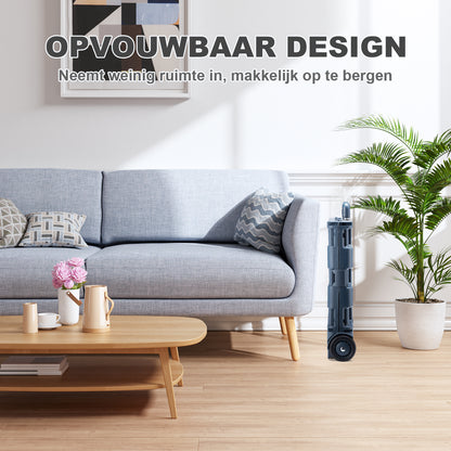 Packaway Boodschappentrolley krat XL 50L blauw