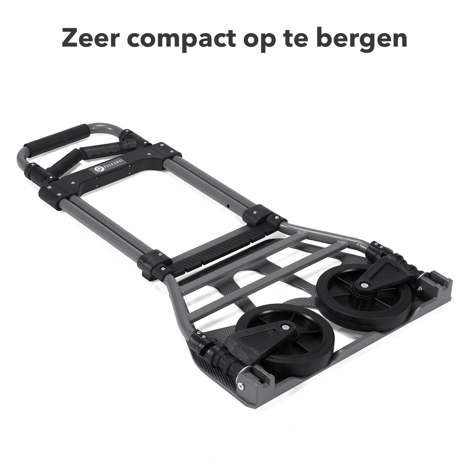 Packaway professionele steekwagen 130kg - Opvouwbaar -  voor verhuizen en dozen – zwart