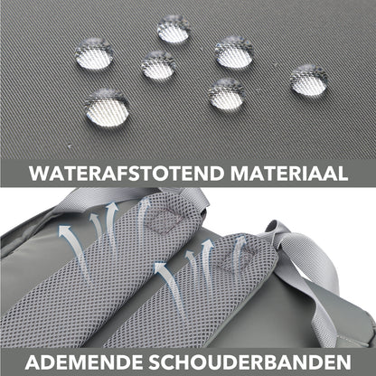 Brisby slijtvaste Luiertas – verzorgingstas – met buggymontage - Mist Green