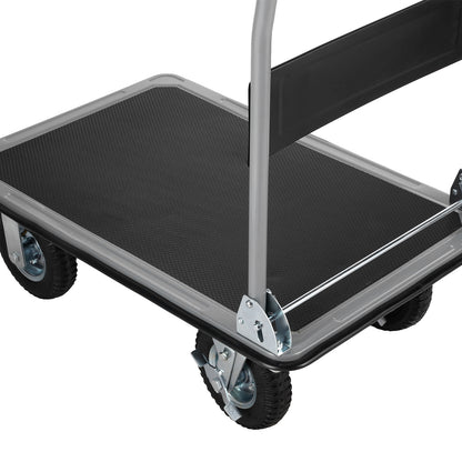 Packaway Professionele Opvouwbare Transportwagen 350 kg – Transportkar met Rubberen Luchtbanden – Rem – Antislip Laadplateau