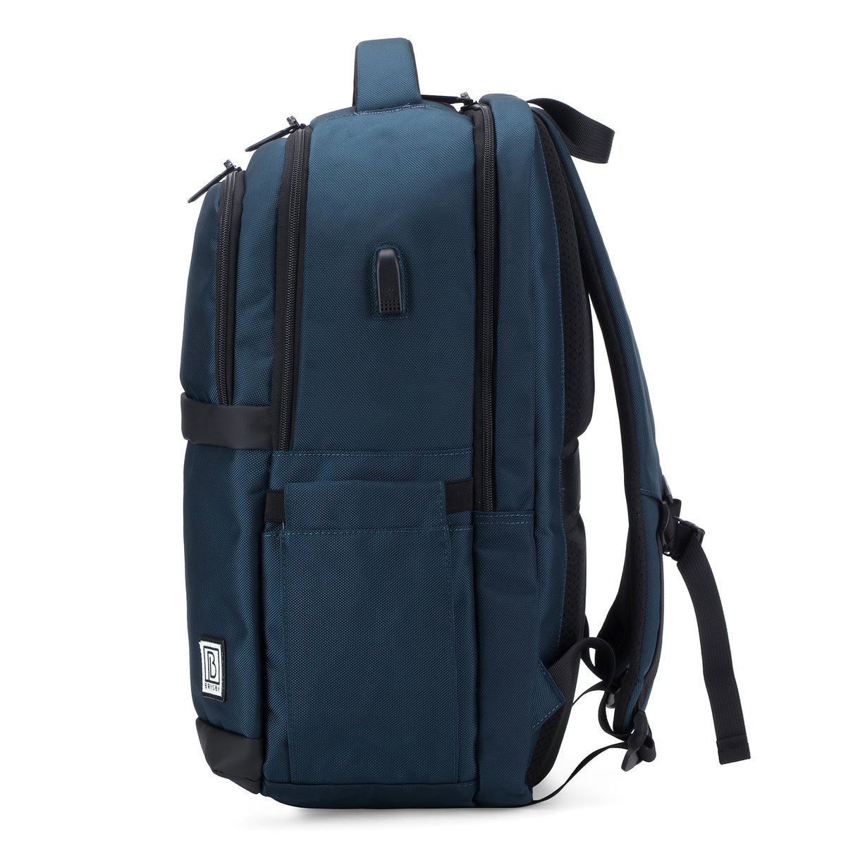 Brisby Rugzak Pro 2 – Laptoprugzak tot 15,7 inch voor Werk, School en Reizen – Waterafstotend – Met Tabletvak, Antidiefstalvak en Trolleysleeve – Blauw