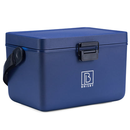 Koelbox 12L met draagband blauw - dividers - snijplanken - tot maximaal 40 uur isolatie - incl. 2 koelelementen van 200ml