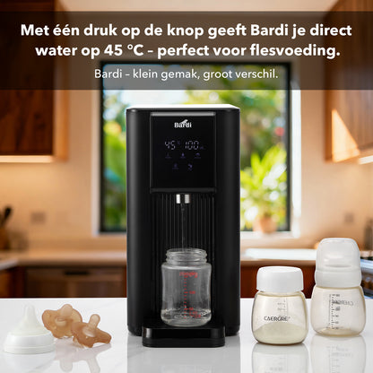 Bardi Heetwaterdispenser 2,6L set - incl. 3 thermoscups + onderzetter - instant-heating - 6 temperatuurstanden