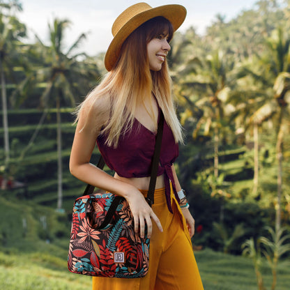 Cooler bag 7L jungle - Lunch bag - 4-layer insulated - 2 free cooling elements - incl. shoulder strap
