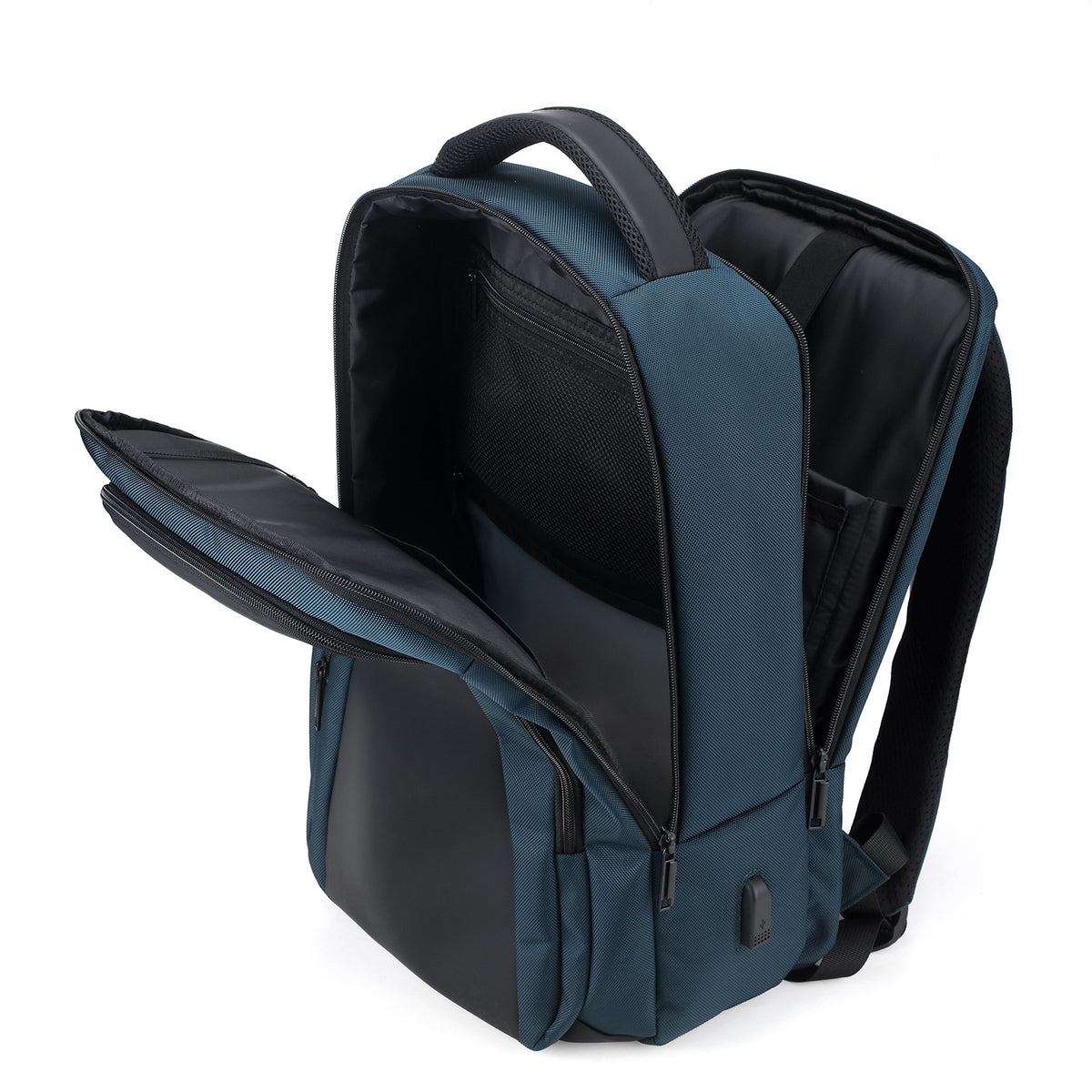 Brisby Rugzak Pro 1 – Laptoprugzak tot 15,7 inch voor Werk, School en Reizen – Waterafstotend – Met Tabletvak, Antidiefstalvak en Trolleysleeve - Blauw