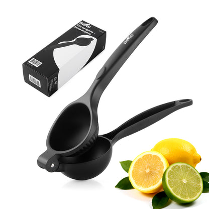 Bardi 1.1L - Nugget IJsblokjesmachine Square - Crushed Ice Maker met IJsschep - 15kg/24 uur - Ijsblokjesmaker - Met Luxe Thermosbeker - Zwart met citruspers zwart