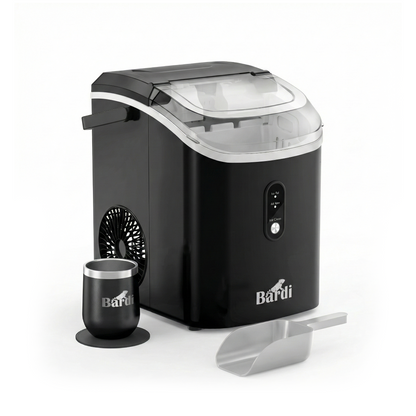 Bardi Nugget IJsblokjesmachine Rond 1,1L zwart - 15 kg/24 uur - incl. thermosbeker