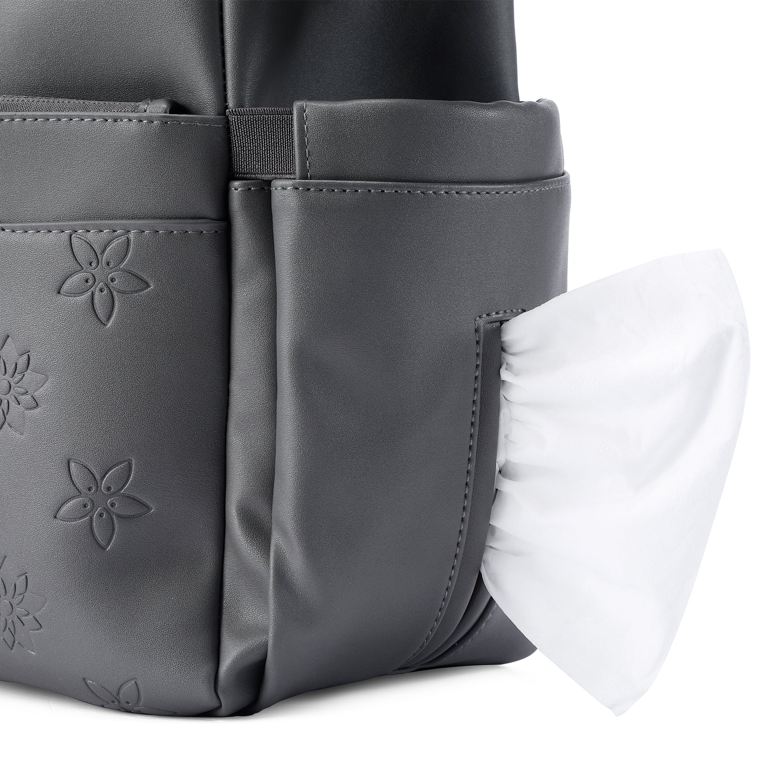 Venezia weekend bag grey - shoulder bag - travel bag - hand luggage - hard-wearing - incl. hanging hooks - PU leather