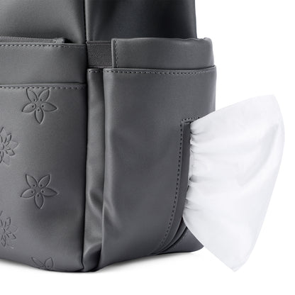 Venezia weekend bag grey - shoulder bag - travel bag - hand luggage - hard-wearing - incl. hanging hooks - PU leather