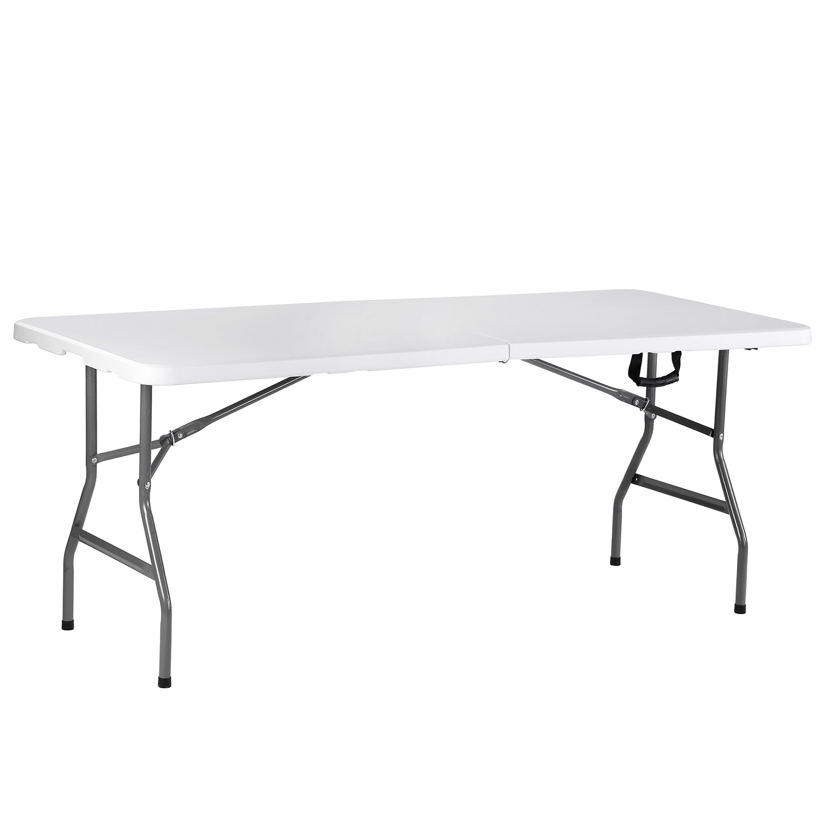 Witte Inklapbare Campingtafel 180x75 cm inclusief Tijger rok