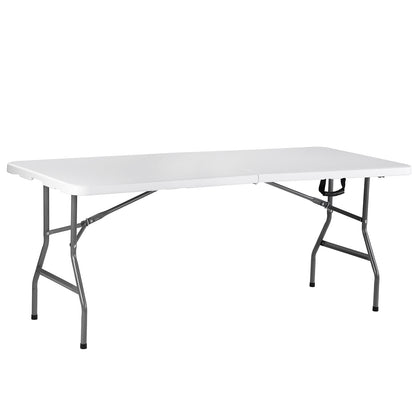 Witte Inklapbare Campingtafel 180x75 cm inclusief Tijger rok