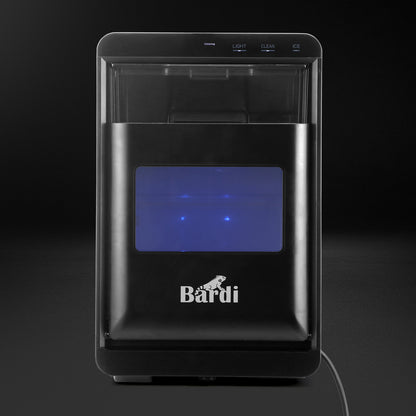 Bardi IJsblokjesmachine 1,8L crushed ice zwart - 20 kg ijs per 24 uur - incl. thermosbeker