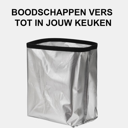 Brisby Boodschappentrolley 32L dark flower - incl. koelvak, koelelementen