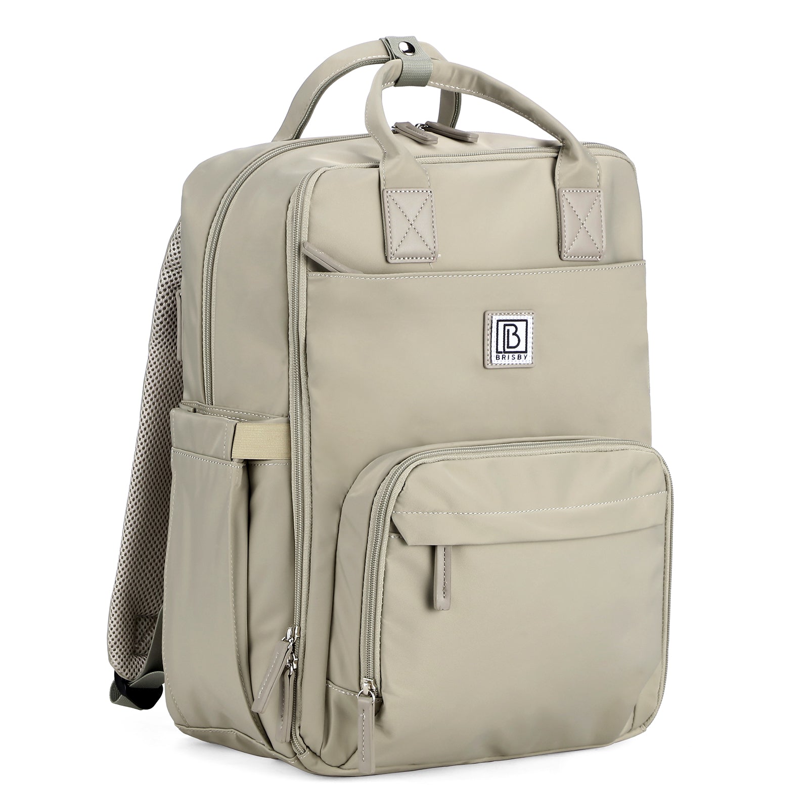 Brisby slijtvaste Luiertas – verzorgingstas – met buggymontage - Mist Green