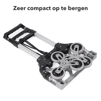Packaway Steekwagen 70 kg - opvouwbaar - trapwielen - telescopisch handvat - aluminium