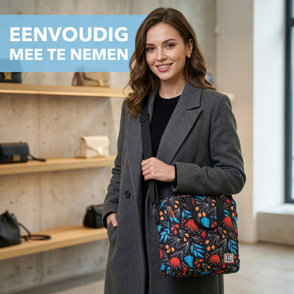 Brisby Koeltas Lunchtas 7L - Inclusief 2 Koelelementen & Schouderband - Night Flower