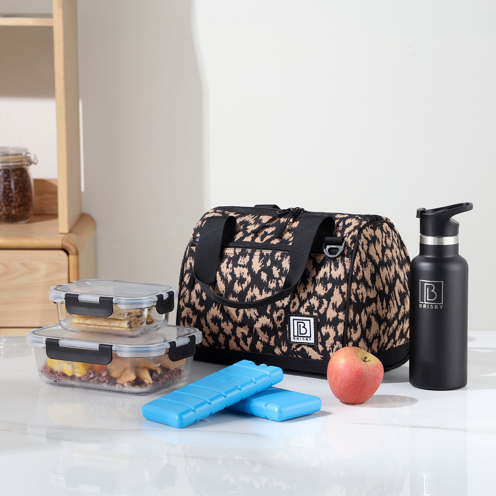 Koeltas 10L avant -  Lunchtas - 4-laags geïsoleerd - 2 gratis koelelementen - incl. schouderband - Leo