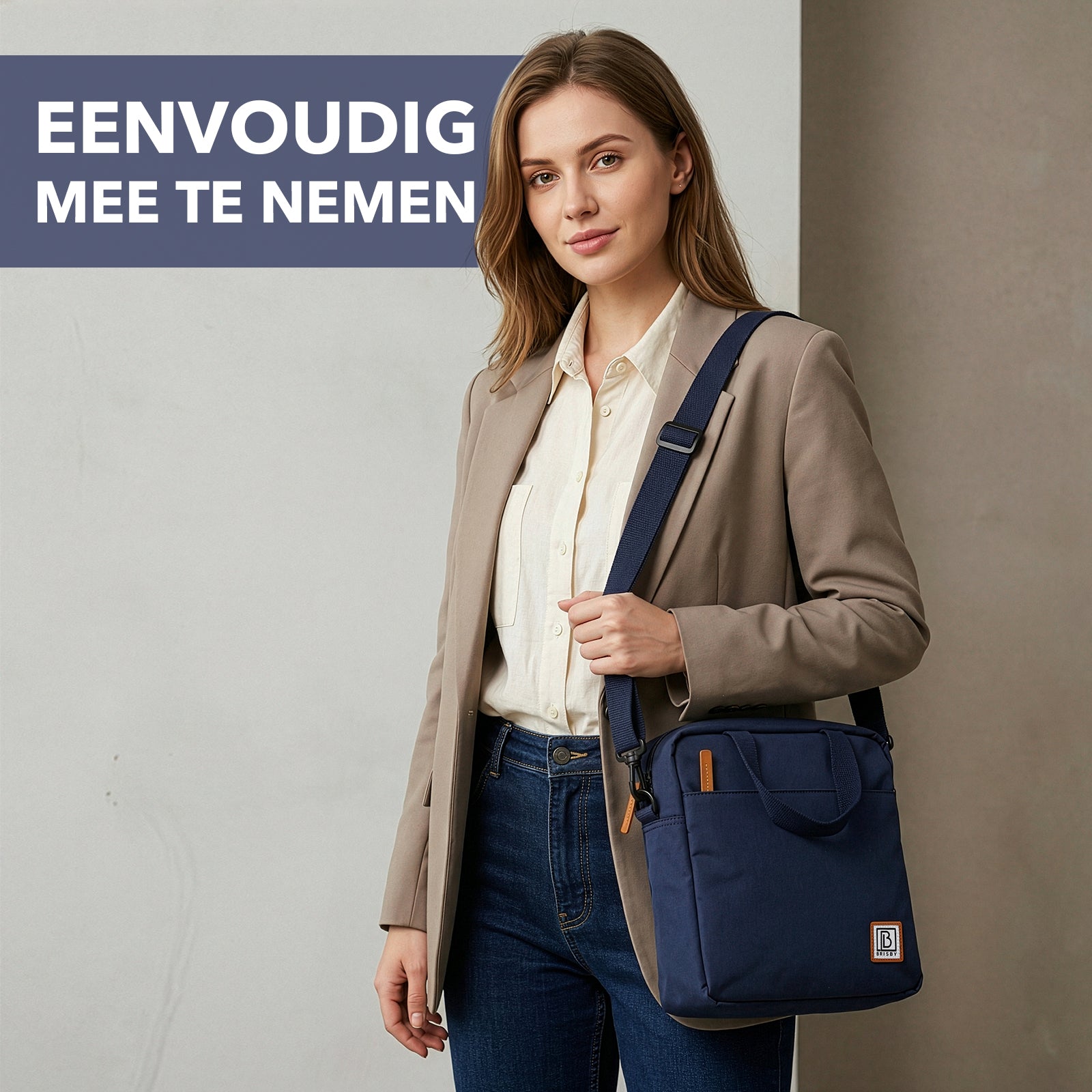 Brisby Koeltas Lunchtas 7L - Inclusief 2 Koelelementen & Schouderband - Blauw