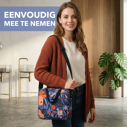 Brisby Koeltas Lunchtas 7L - Inclusief 2 Koelelementen & Schouderband - Valencia