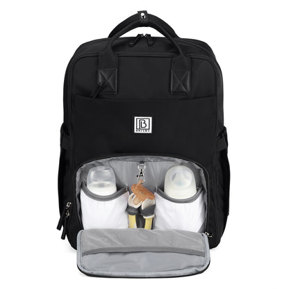 Brisby slijtvaste Luiertas – verzorgingstas – met buggymontage - Signature Black