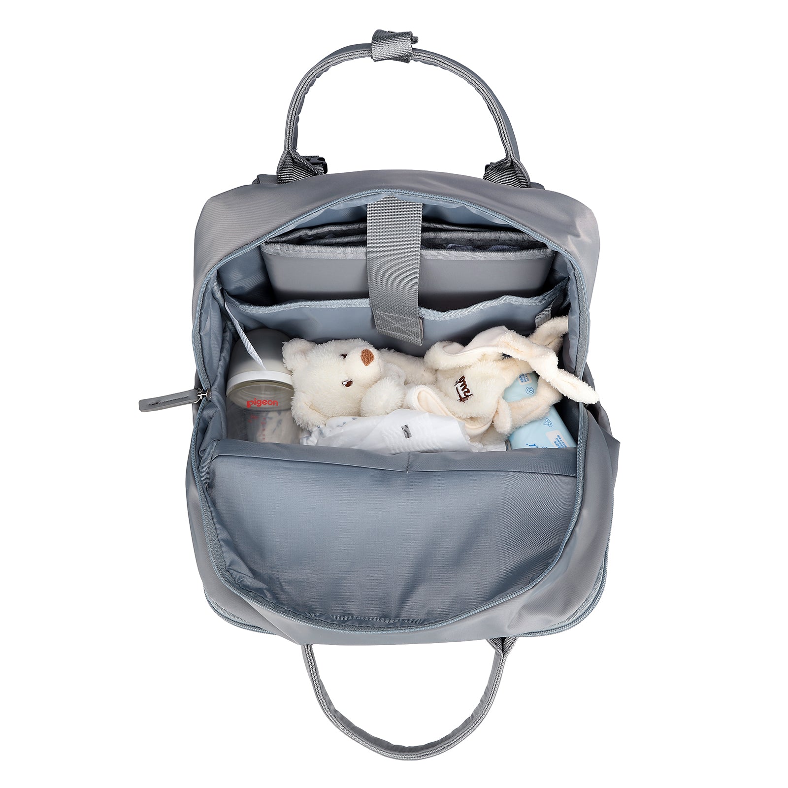 Brisby slijtvaste Luiertas – verzorgingstas – met buggymontage - Bluishgrey