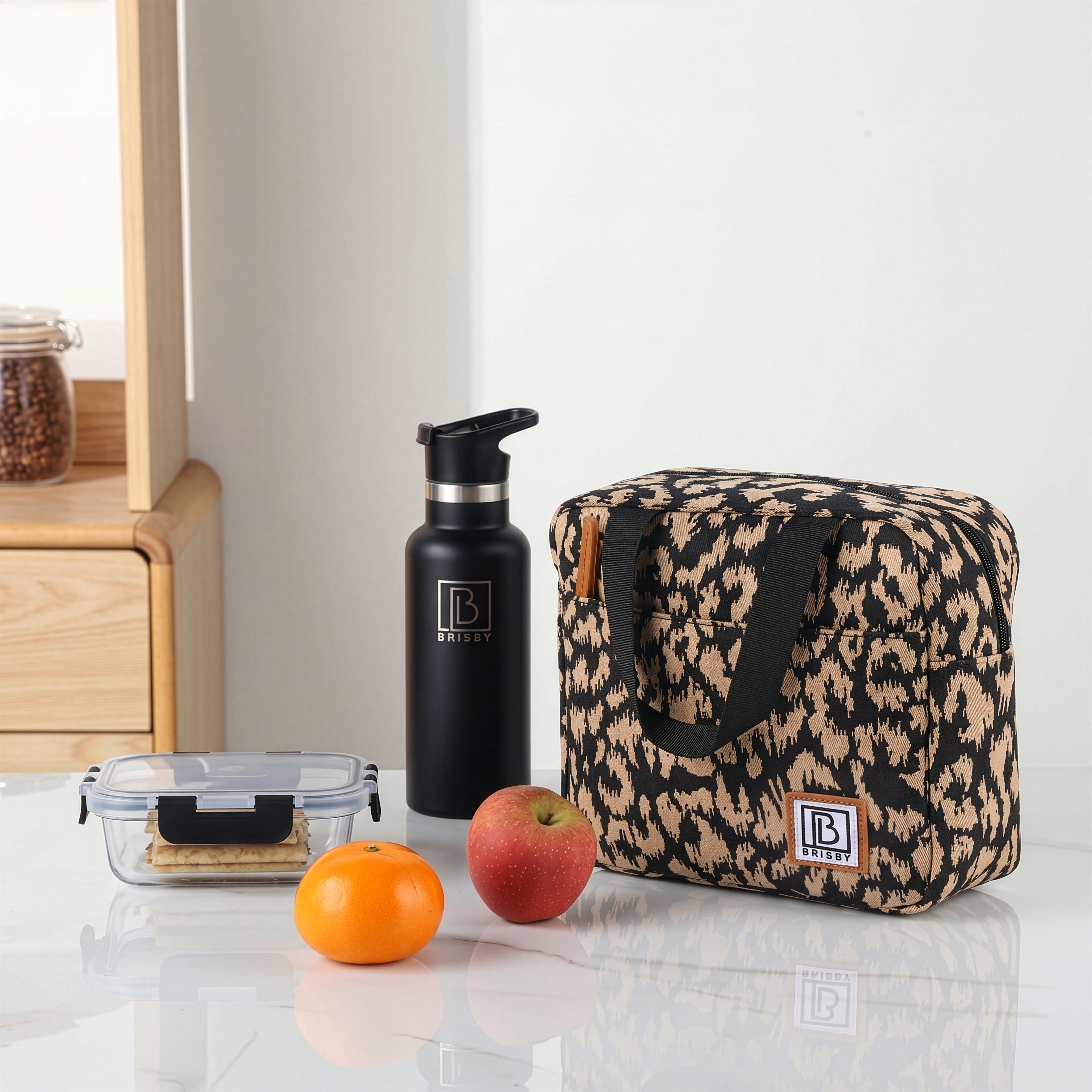 Brisby Koeltas Lunchtas 4L - Waterafstotend - Geïsoleerde Kolftas - Inclusief Koelelement - Leo