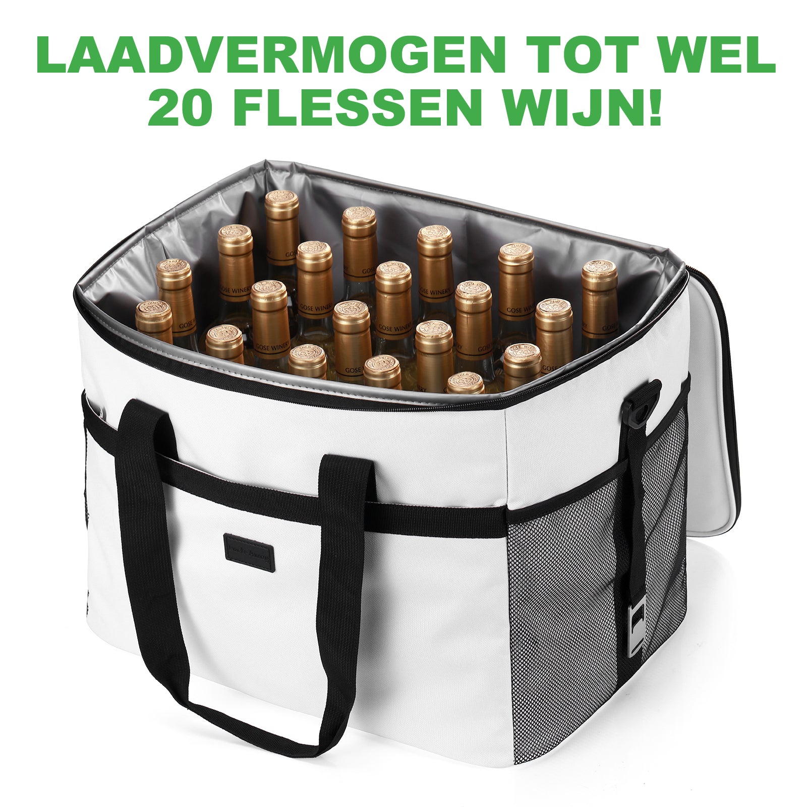 Packaway Koeltas 40L wit - incl. 6 koelelementen, draagband