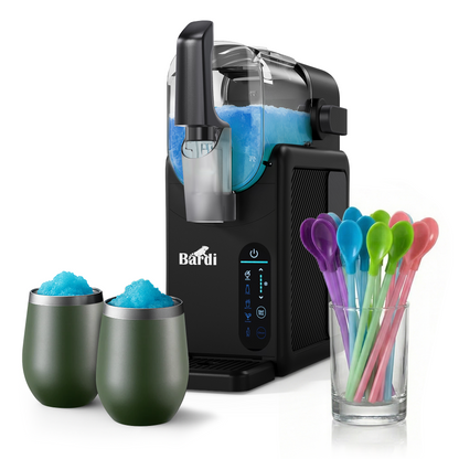 Bardi Slushmachine 2,6L  + 2 thermoscups groen set - 7-in-1
