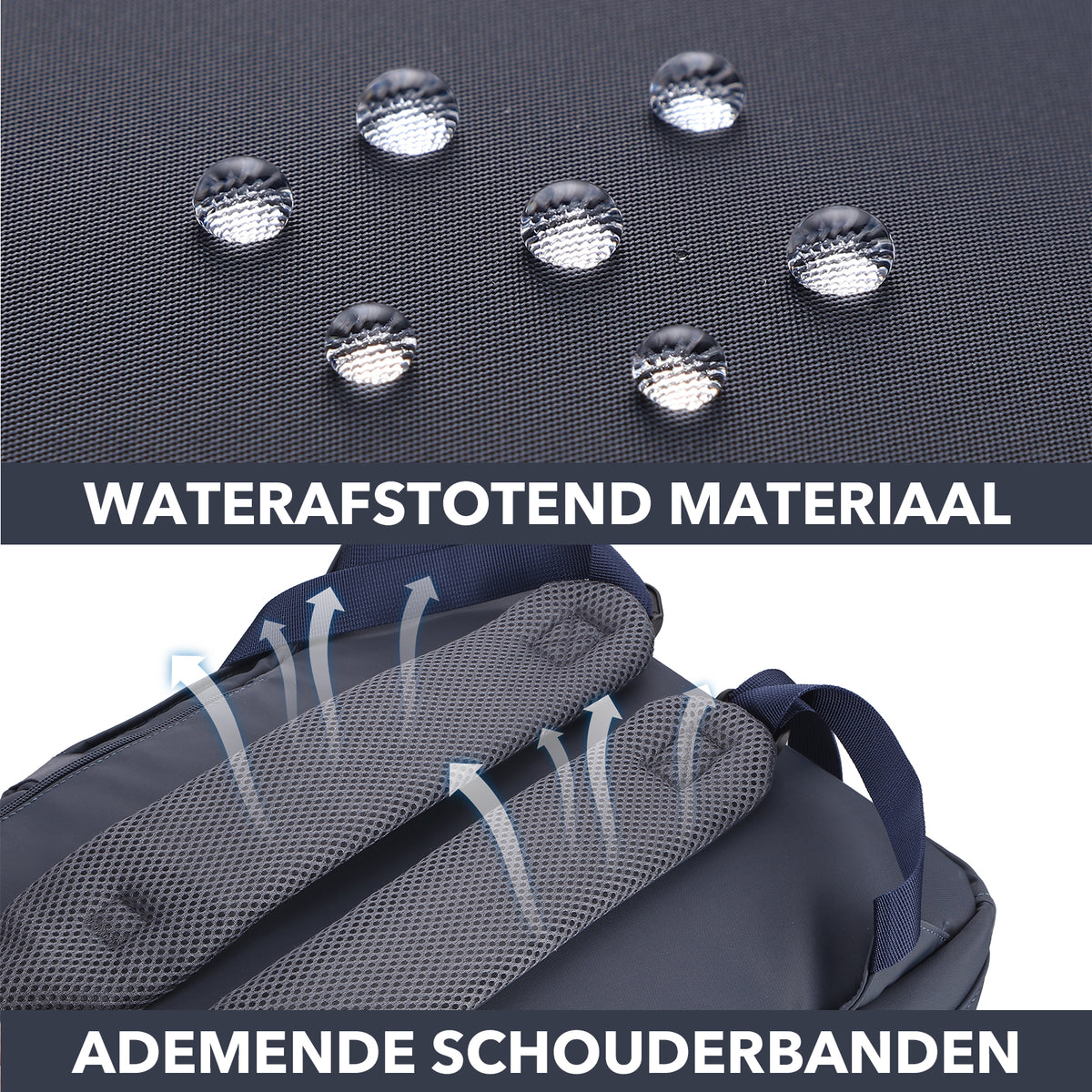 Brisby slijtvaste Luiertas – verzorgingstas – met buggymontage - Urban Blue