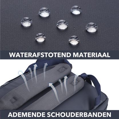 Brisby slijtvaste Luiertas – verzorgingstas – met buggymontage - Urban Blue