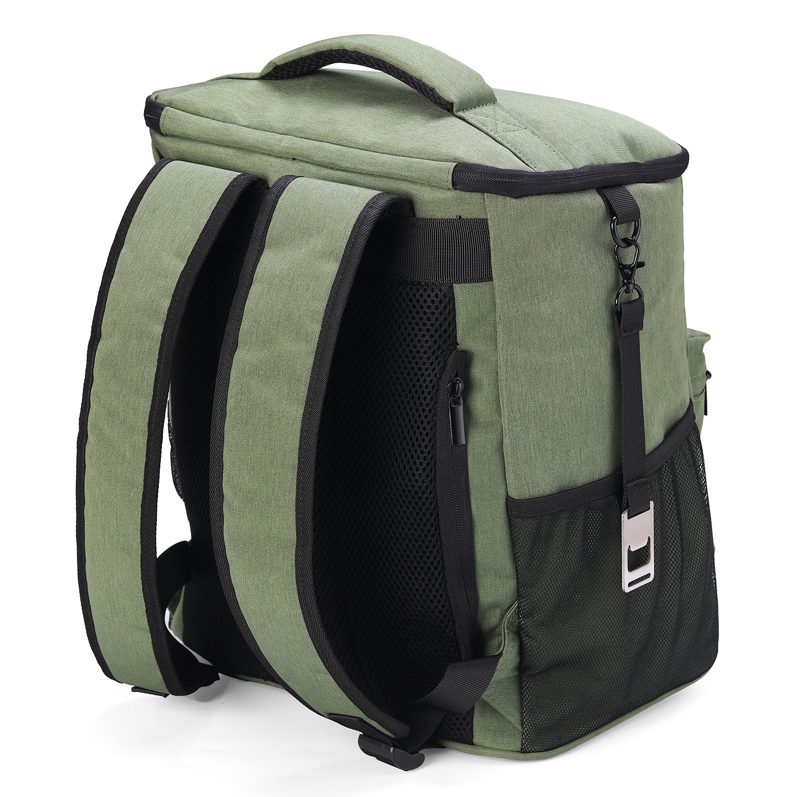 Packaway Koeltas rugzak 25L groen - incl. 2  koelelementen, flessenopener