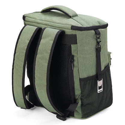 Packaway Koeltas rugzak 25L groen - incl. 2  koelelementen, flessenopener